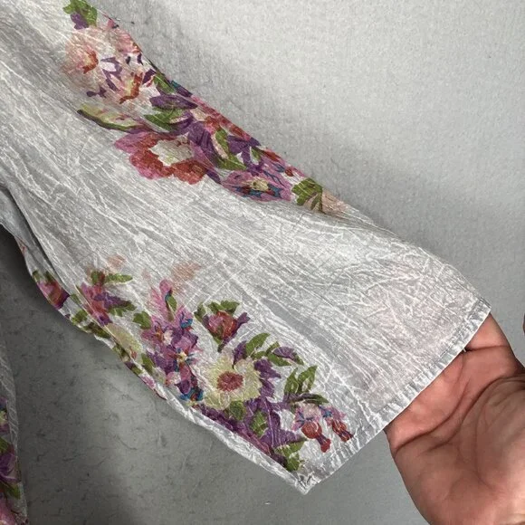 Vintage Gora Top Womens Extra Large Abstract Art To Wear Mod Embroidery Boho - Picture 13 of 16